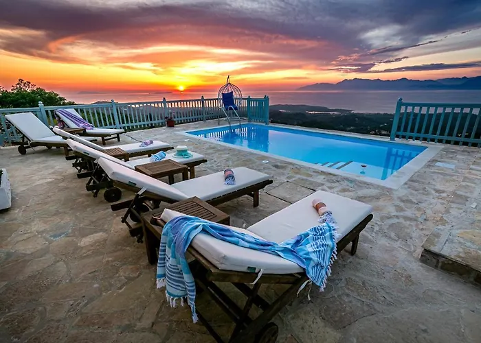 Villa Orizontas Corfu, Private Villa With Breathtaking Views Loutses photo