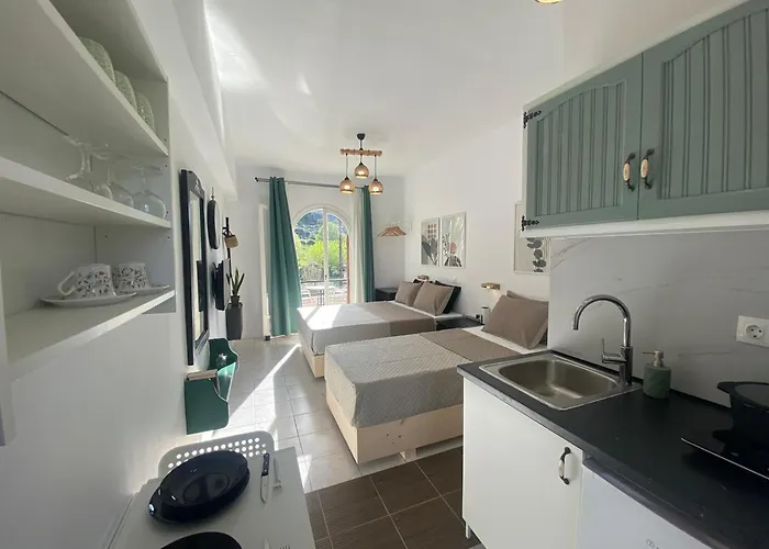 Olive Studio ,Balcony With Mountain View, Kitchenette, 1Km To Beach ,By Likeyourhome photo
